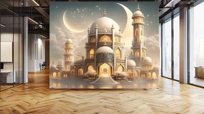 Islamic themed mosque background image, can be used for posters, greeting cards, banners and more. Wall mural