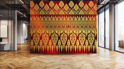 modern line Thai pattern traditional concept The Arts of Thailand Wall mural