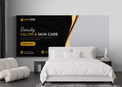 Beauty Salon and skin care social media cover template Wall mural