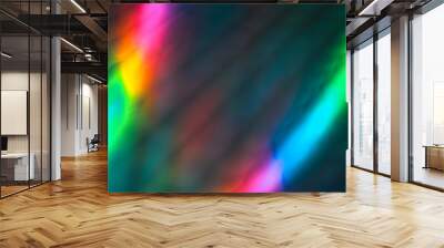 Abstract and pattern background in intense rainbow light colors Wall mural