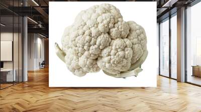 Cauliflower isolated on white background Wall mural