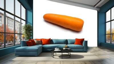 carrot whit white background Wall mural