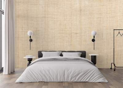 beige colored hemp cloth texture background Wall mural