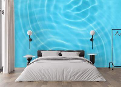 blue rippled water texture background Wall mural