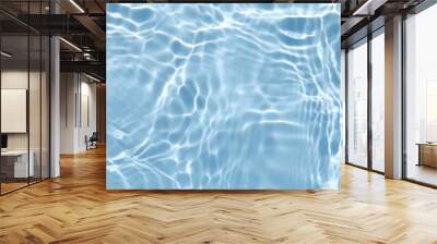 blue water wave texture background Wall mural