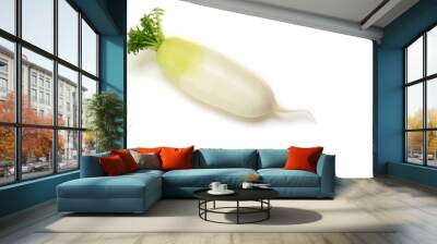 fresh Japanese radish in the white #2 Wall mural