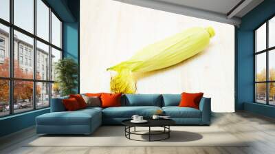  Corn on the white background Wall mural