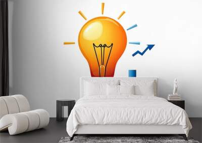 Bright idea for growth and innovation Wall mural