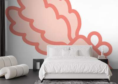 plant two tone icon Wall mural