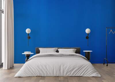 Abstract blue background ,Blue curve design smooth shape by blue color with blurred lines Wall mural