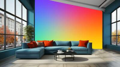 Abstract blurred gradient background in bright colors Wall mural