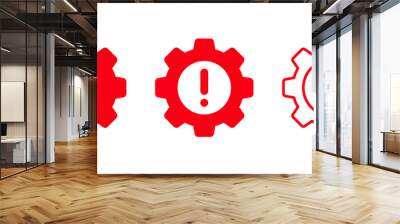 technical problem icon vector illustration. process or failure icon in applications. concept of repa Wall mural