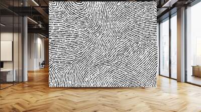 Fingerprint seamless background on square shape. Wall mural