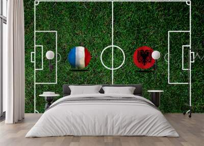 soccer euro 2016 ( football ) albanai and france Wall mural