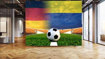 Soccer Euro 2016 ( Football )  German and Ukraine Wall mural