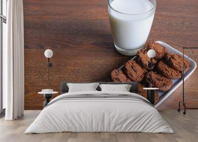 Cookies and milk on Wall mural