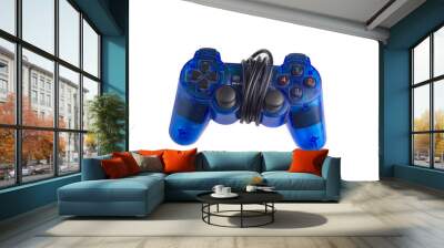 blue joy controller isolate on white background Wall mural