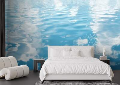 Abstract Water Surface with Clouds Reflection Wall mural