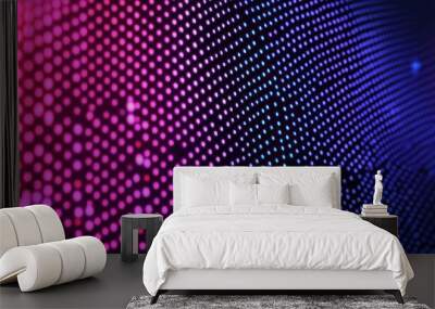 Abstract pattern with glowing circles Wall mural