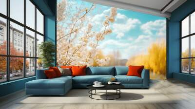 Blooming Spring Landscape Wall mural