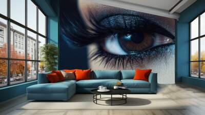 close up of eye Wall mural