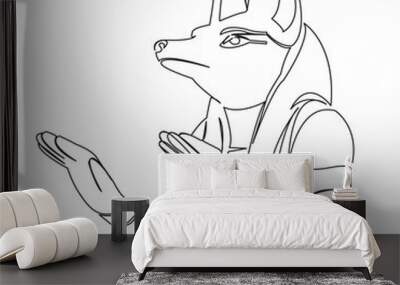 Anubis Wall mural