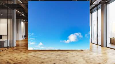 Bright Blue Sky with Clouds over England Wall mural