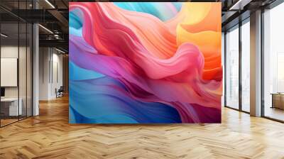 Colorful paint mixm  with gradien Wall mural