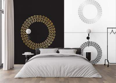 Circle decoration frames Wall mural