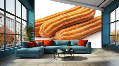 Freshly baked churros ready for enjoyment, cut out - stock png. Wall mural