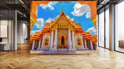 Marble Temple of Thailand,Wat Benchamabophit Wall mural