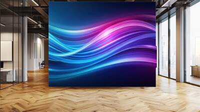 Abstract blue purple glassy wave background , abstract, blue, purple, glassy, wave, background, flowing, water, texture, art Wall mural