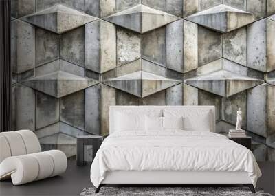 Abstract geometric pattern of concrete cement stone backdrop texture, concrete, cement, stone, background, structure Wall mural