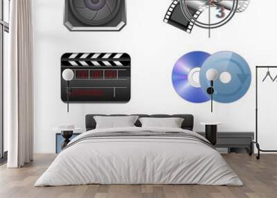 video vector icon set Wall mural