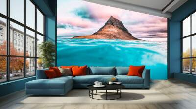 landscape with mountains and sea Wall mural