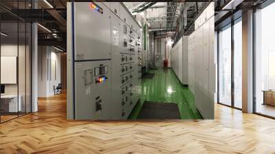 Industry high voltage electrical panel Wall mural