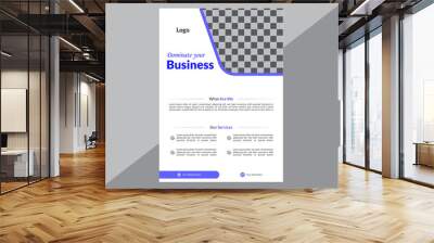 Creative Business Flyer Design with Eye-Catching Graphics Wall mural