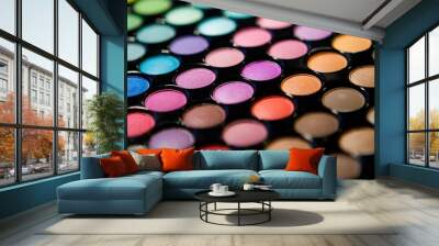 makeup set. professional multicolor eyeshadow palette Wall mural