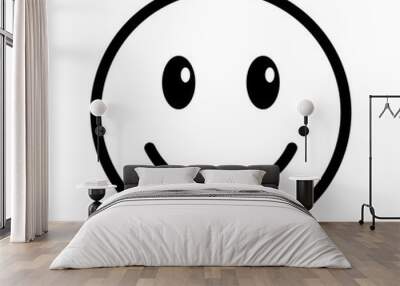 happy smiley face Wall mural