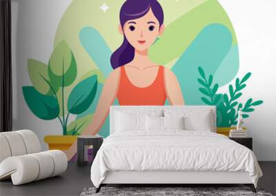 yoga Wall mural