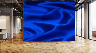 Abstract blue background luxury cloth Wall mural