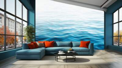 Blue sea water background texture Wall mural