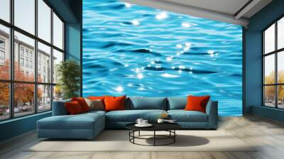 blue sea water background Wall mural