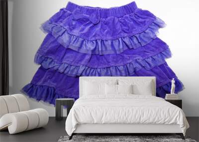 blue skirt for girl Wall mural