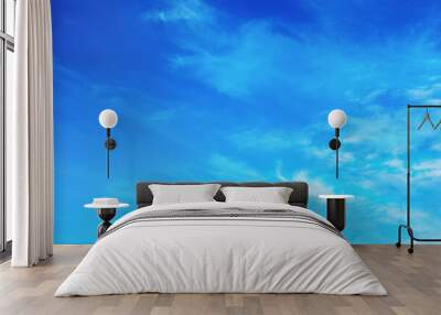 blue sky background with white clouds Wall mural