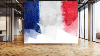 grunge of france flag Wall mural