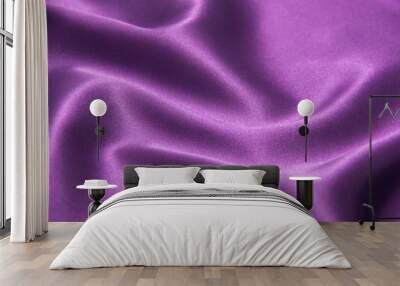 rippled purple satin fabric Wall mural