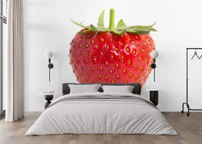 Strawberry isolated on white background Wall mural