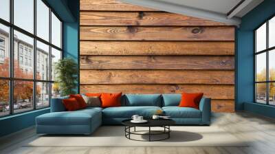 Wood plank brown texture Wall mural