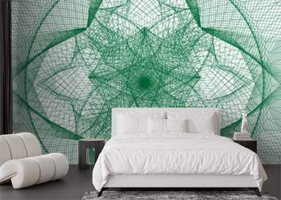 Abstract pattern on an isolated background Wall mural